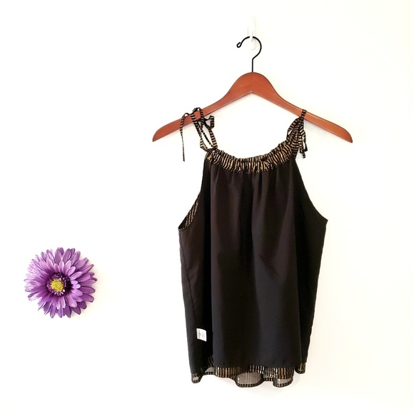 Madewell Metallic Striped Cami Top Size 00 - Picture 6 of 8